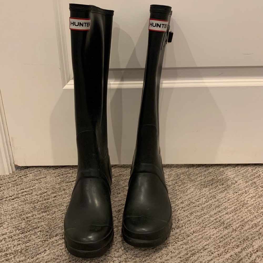 Hunter Tall Black Rain Boots